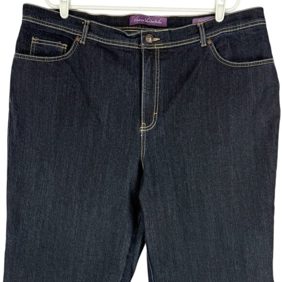 Gloria Vanderbilt Women's Amanda Stretch Blue Denim Jeans Plus Size 20W Average - Picture 3 of 10